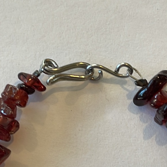 Garnet Stone Bracelet (6 1/4” length) - Picture 3 of 7